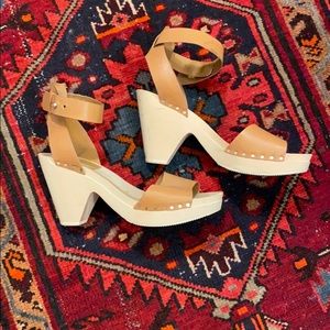 Dolce Vita wood platform sandals
